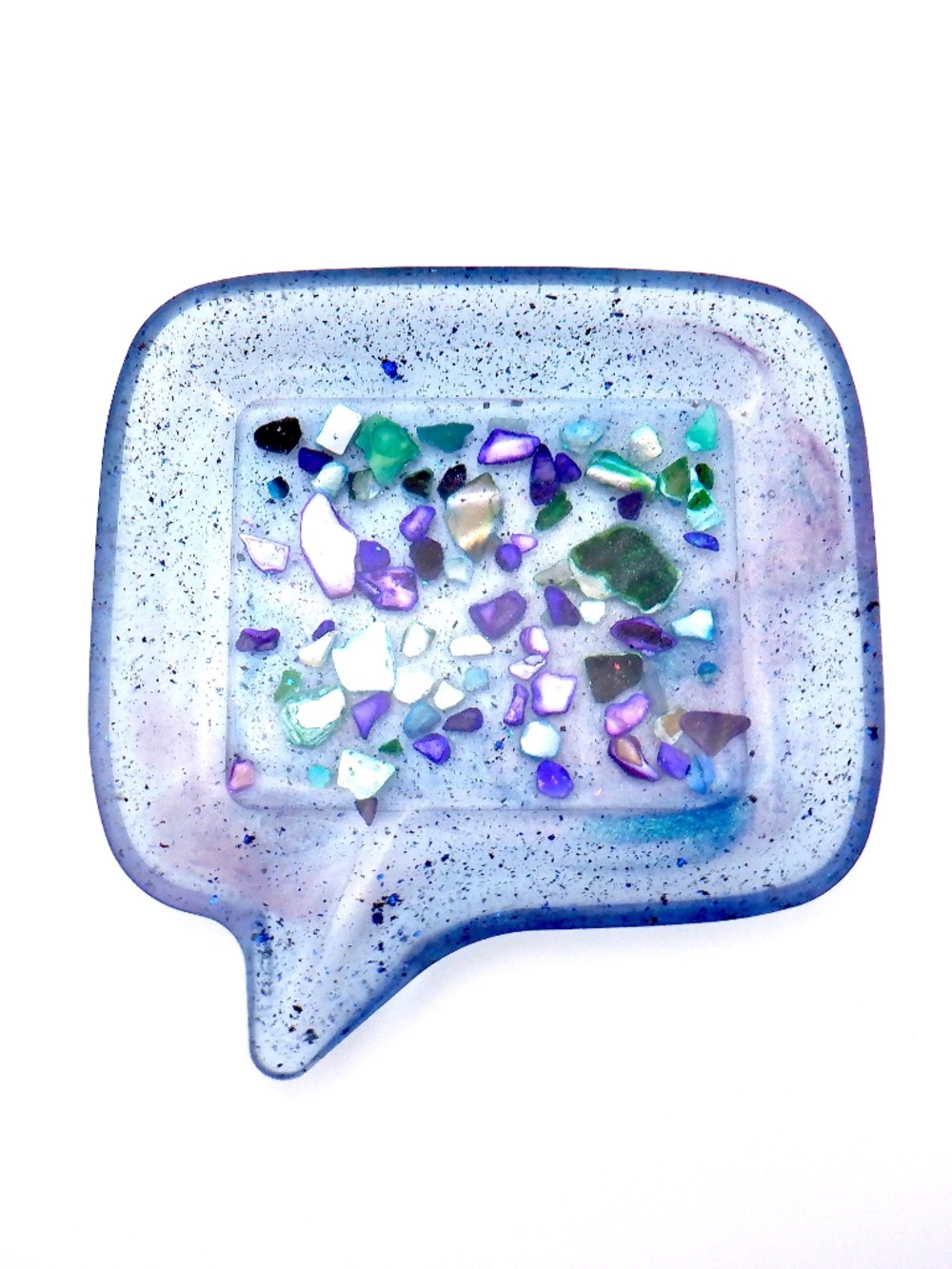 Handmade Resin Word Bubble Trinket Dish